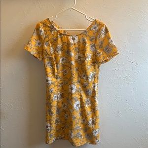 Hollister Yellow Floral Dress